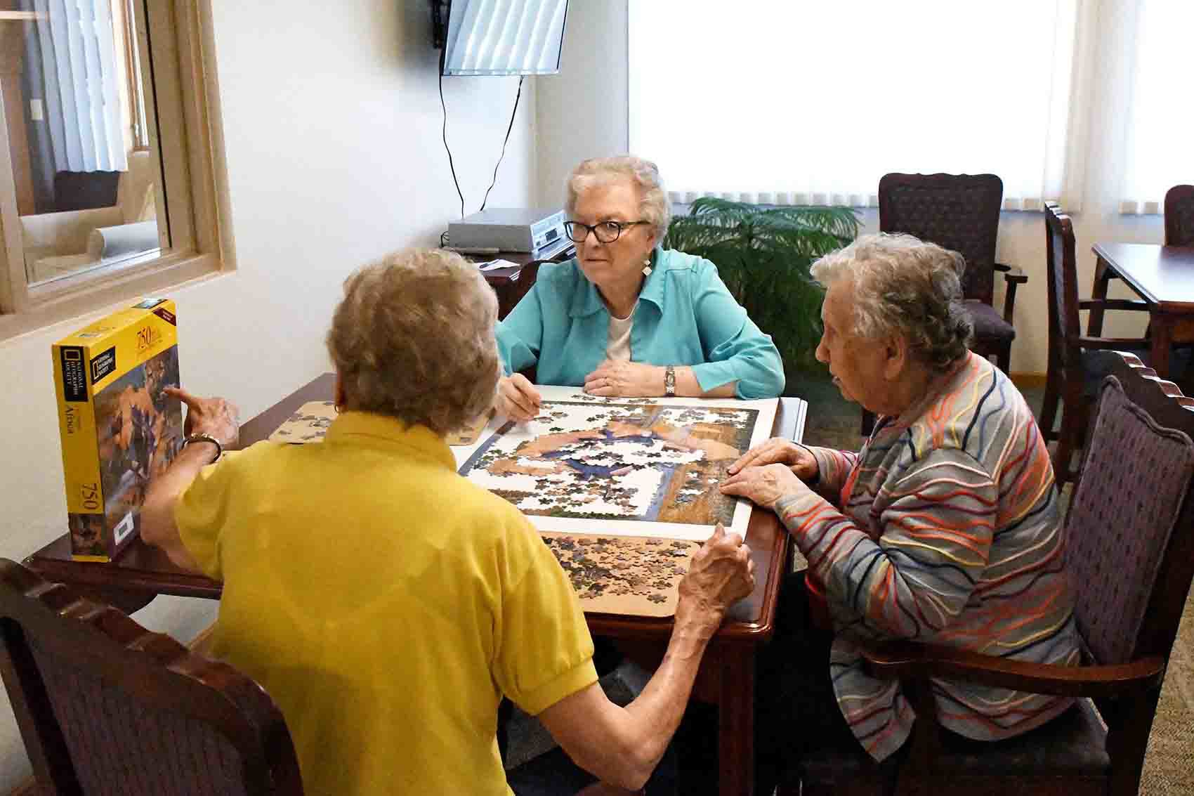 Puzzle challenge at Prairie View Inn